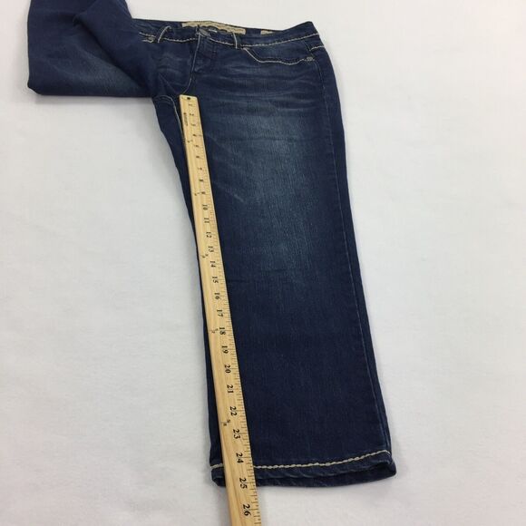 Nine West Vintage America Classic Rise Cropped Jean Pants Size 10 Womens Denim L - Picture 8 of 9